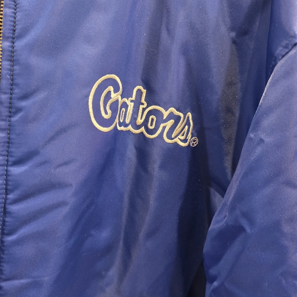 Vintage 90s Florida University Gators Reversible Suede / Nylon Varsity Jacket L - Picture 9 of 15